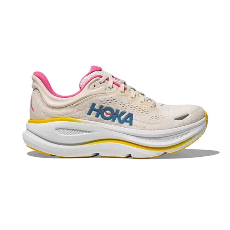 HOKA ONE ONE Bondi 9 Light yellow all-terrain running shoes for men and women training shoes