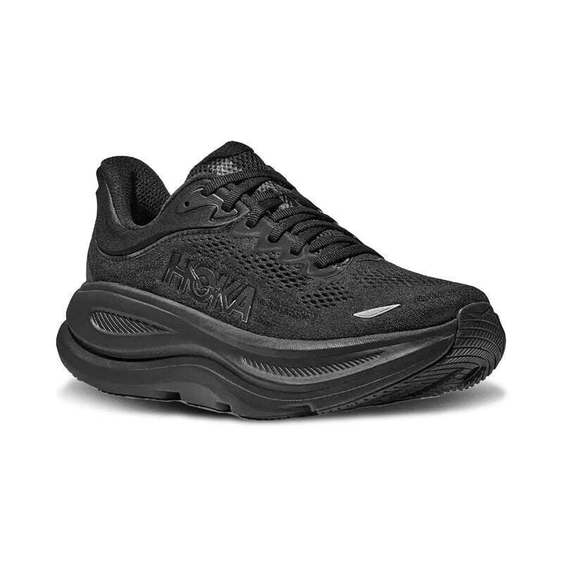 HOKA ONE ONE Bondi 9 Black outdoor non-slip men's and women's running shoes training shoes