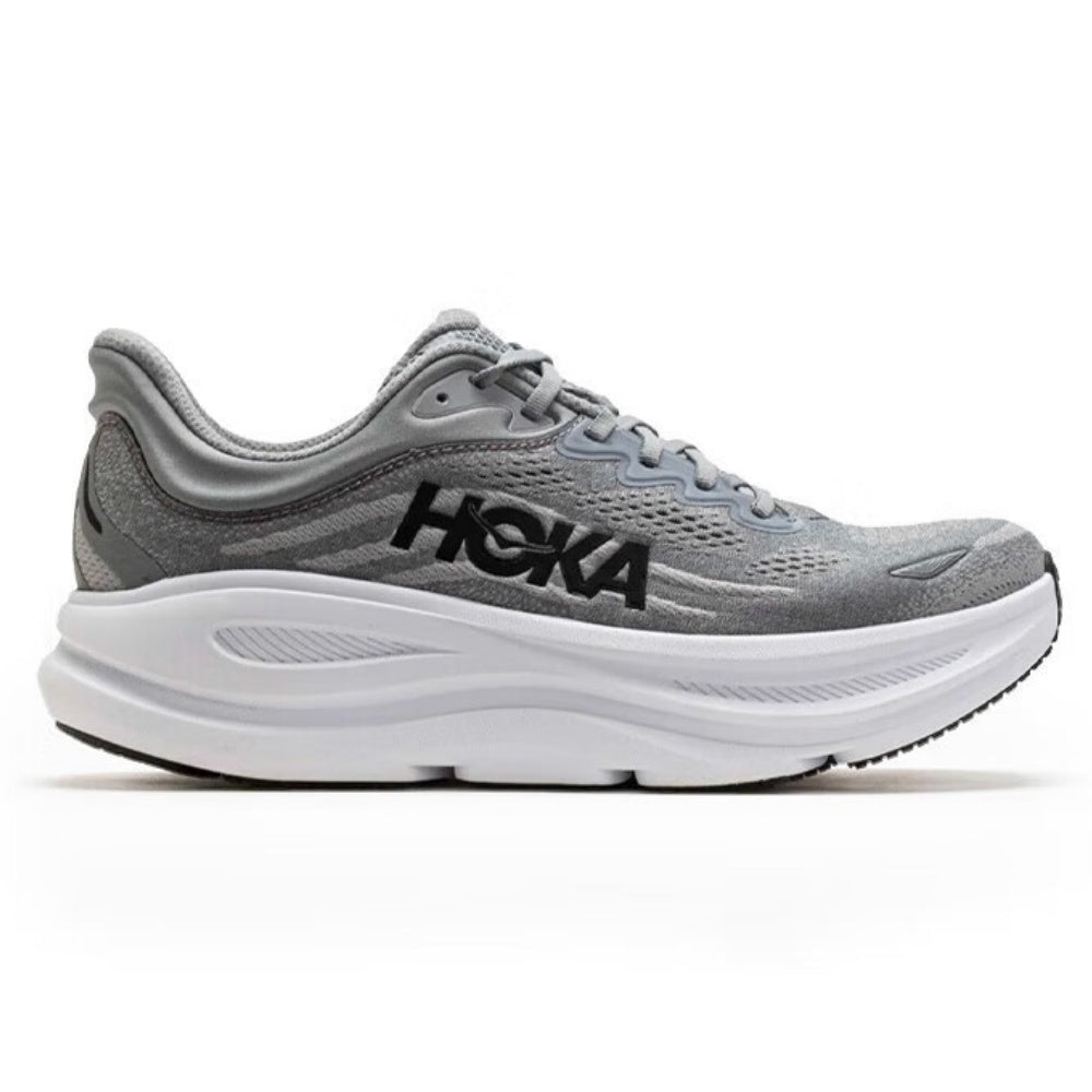 HOKA ONE ONE Bondi 9 Gray comfortable and breathable running shoes training shoes for men and women