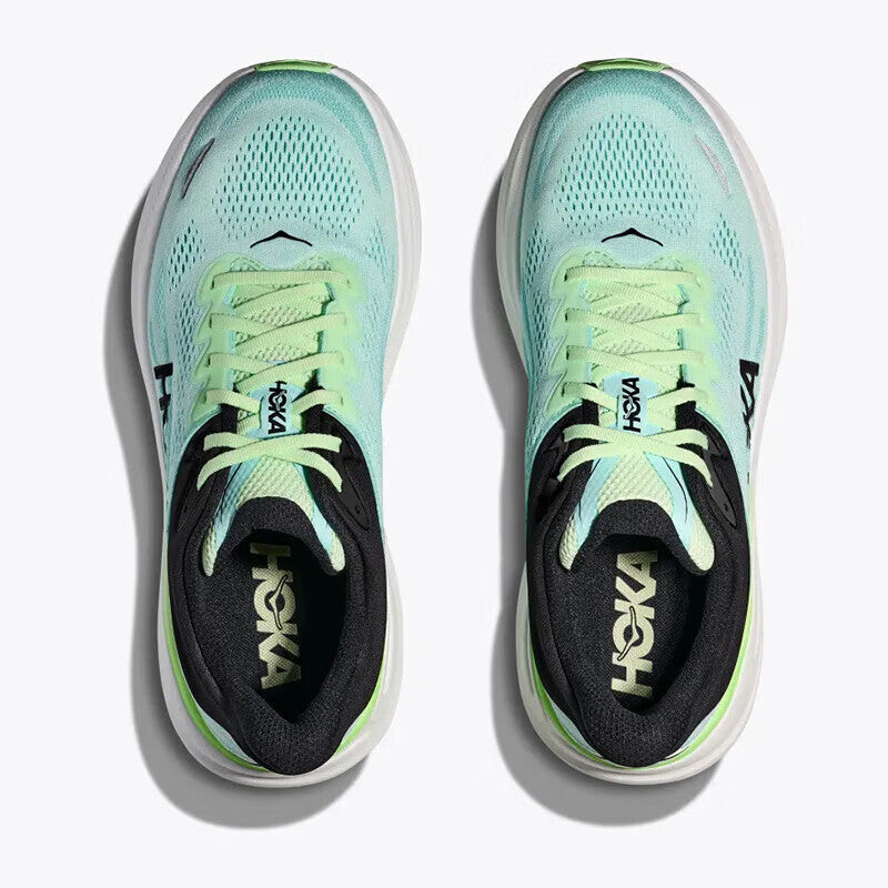 HOKA ONE ONE Bondi 9 Light green all-terrain non-slip men's and women's running shoes training shoes