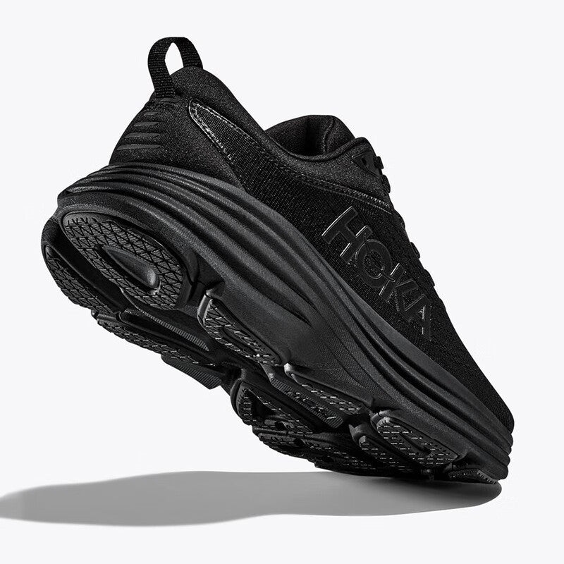 HOKA ONE ONE Bondi 8 Black comfortable and breathable running shoes for men and women training shoes