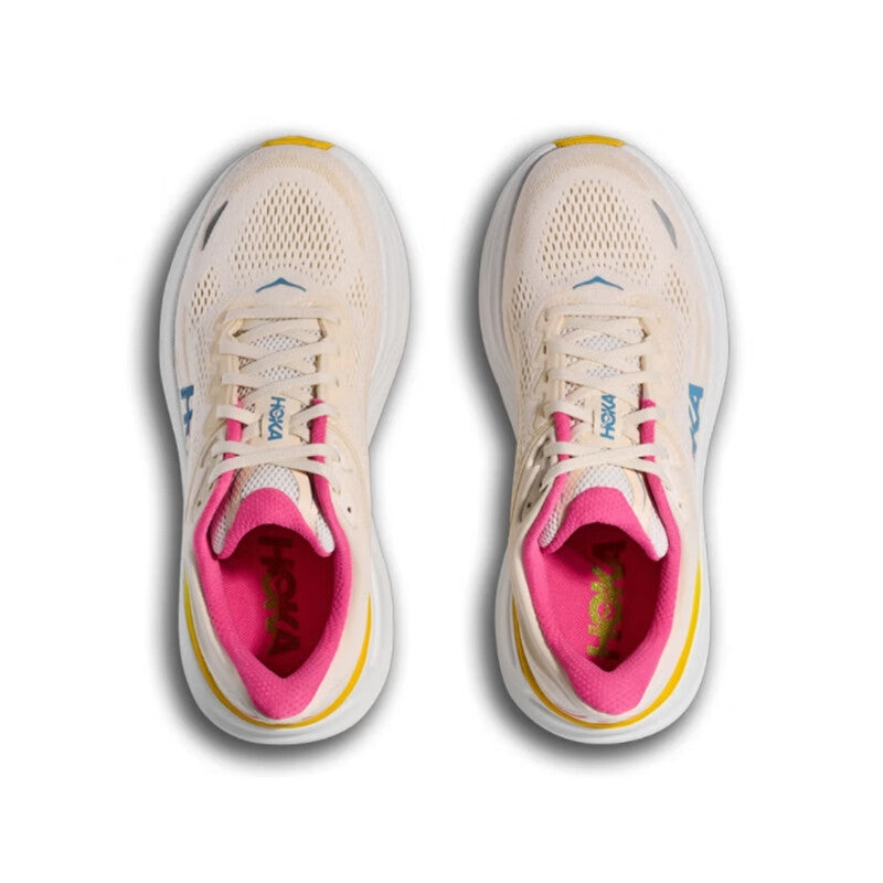 HOKA ONE ONE Bondi 9 Light yellow all-terrain running shoes for men and women training shoes