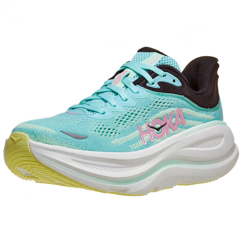 HOKA ONE ONE Bondi 9 Mint Green Lightweight Men's and Women's Running Shoes and Training Shoes