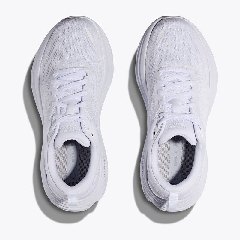 HOKA ONE ONE Bondi 8 White lightweight men's and women's running shoes and training shoes