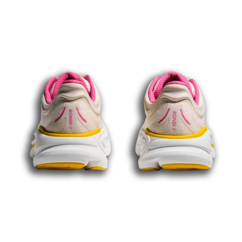 HOKA ONE ONE Bondi 9 Light yellow all-terrain running shoes for men and women training shoes