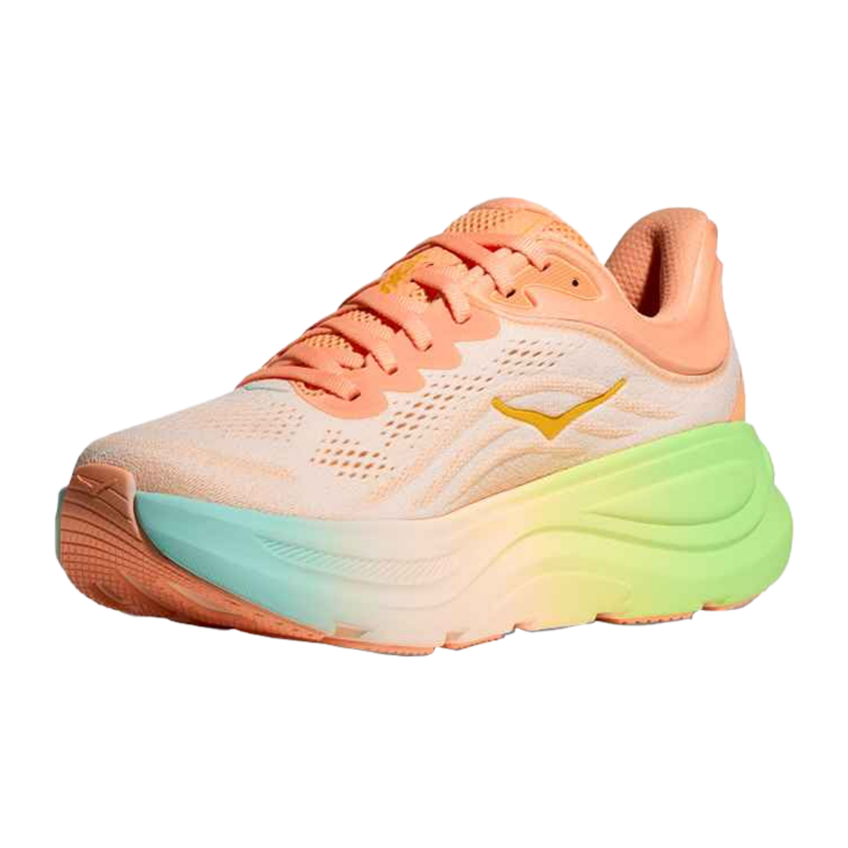 HOKA ONE ONE Bondi 9 Orange-green cushioning men's and women's running shoes training shoes