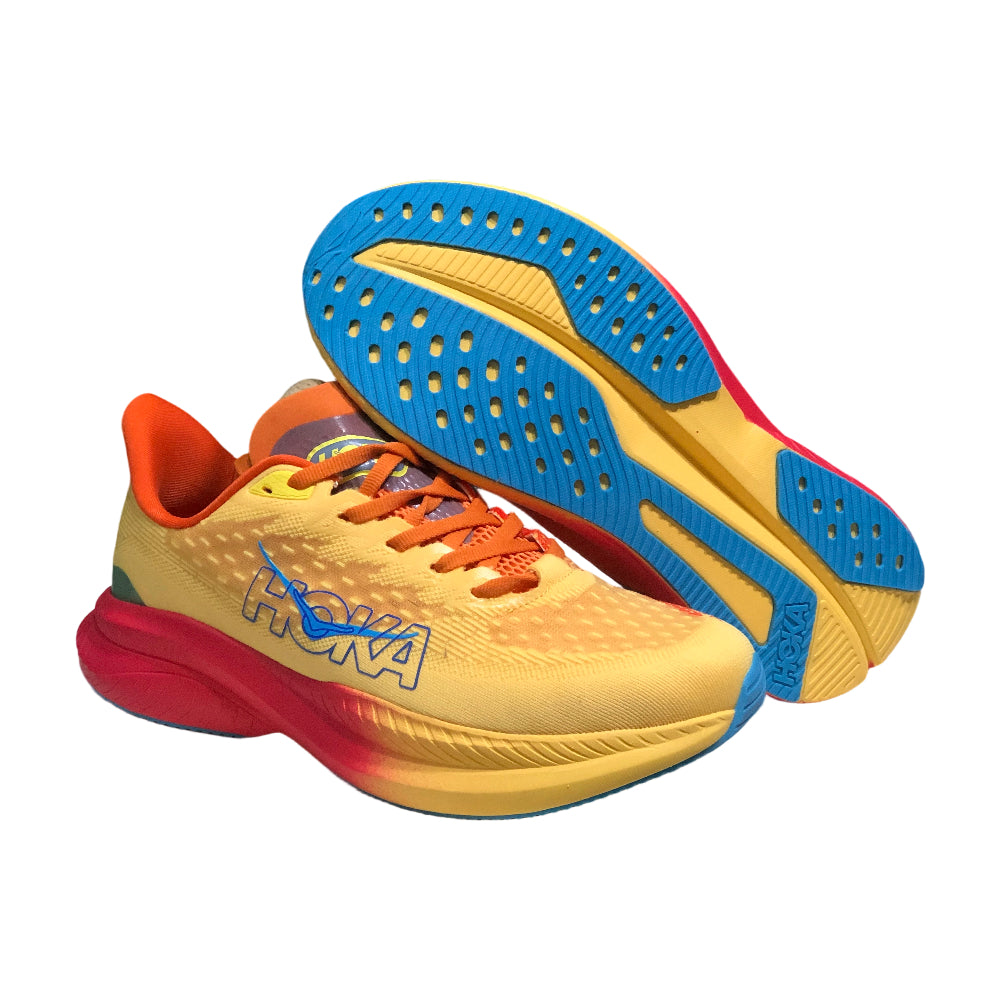 HOKA ONE ONE MACH 6 Yellow Men's and Women's Running Shoes Outdoor Anti-slip Training Shoes
