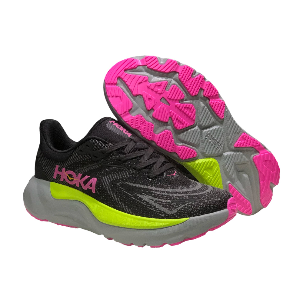 HOKA ONE ONE ARAHI 8 Outdoor Cushioned Men's and Women's Running Shoes Training Shoes - Black-gray