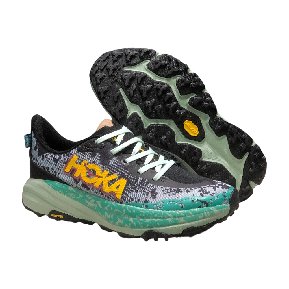HOKA ONE ONE SPEEDGOAT 6 Cushioned Durable Men's and Women's trail running shoes - Fruit green