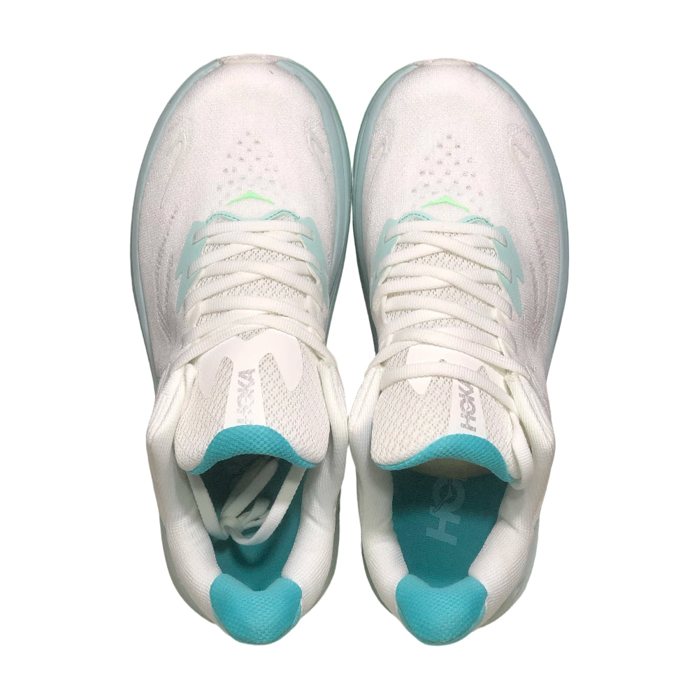 HOKA ONE ONE Clifton 10 Lightweight Anti-slip Men's and Women's Running Shoes Training Shoes - White-green