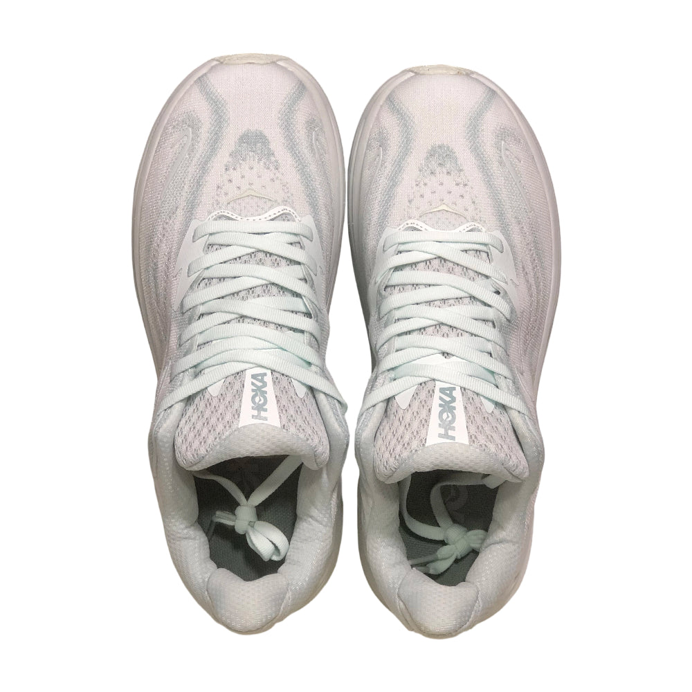 HOKA ONE ONE Clifton 10 Trendy Lightweight Men's and Women's Running Shoes Training Shoes - White-blue