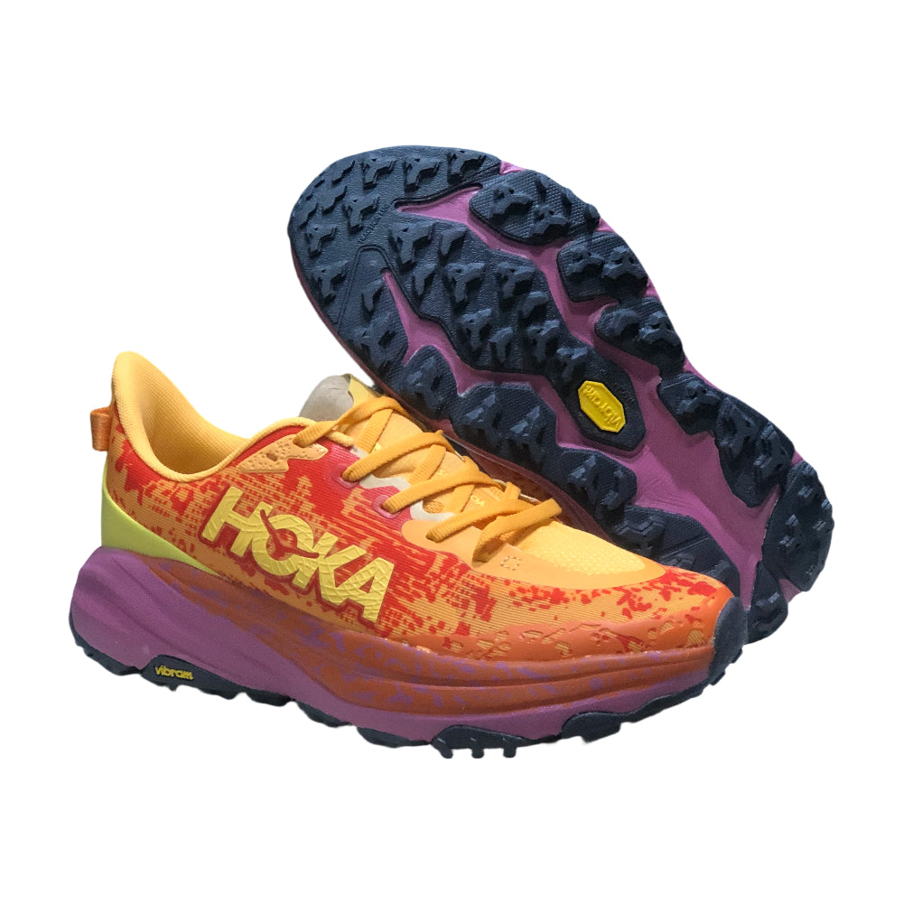 HOKA ONE ONE SPEEDGOAT 6 Grip Durable Men's and Women's trail running shoes - Orange