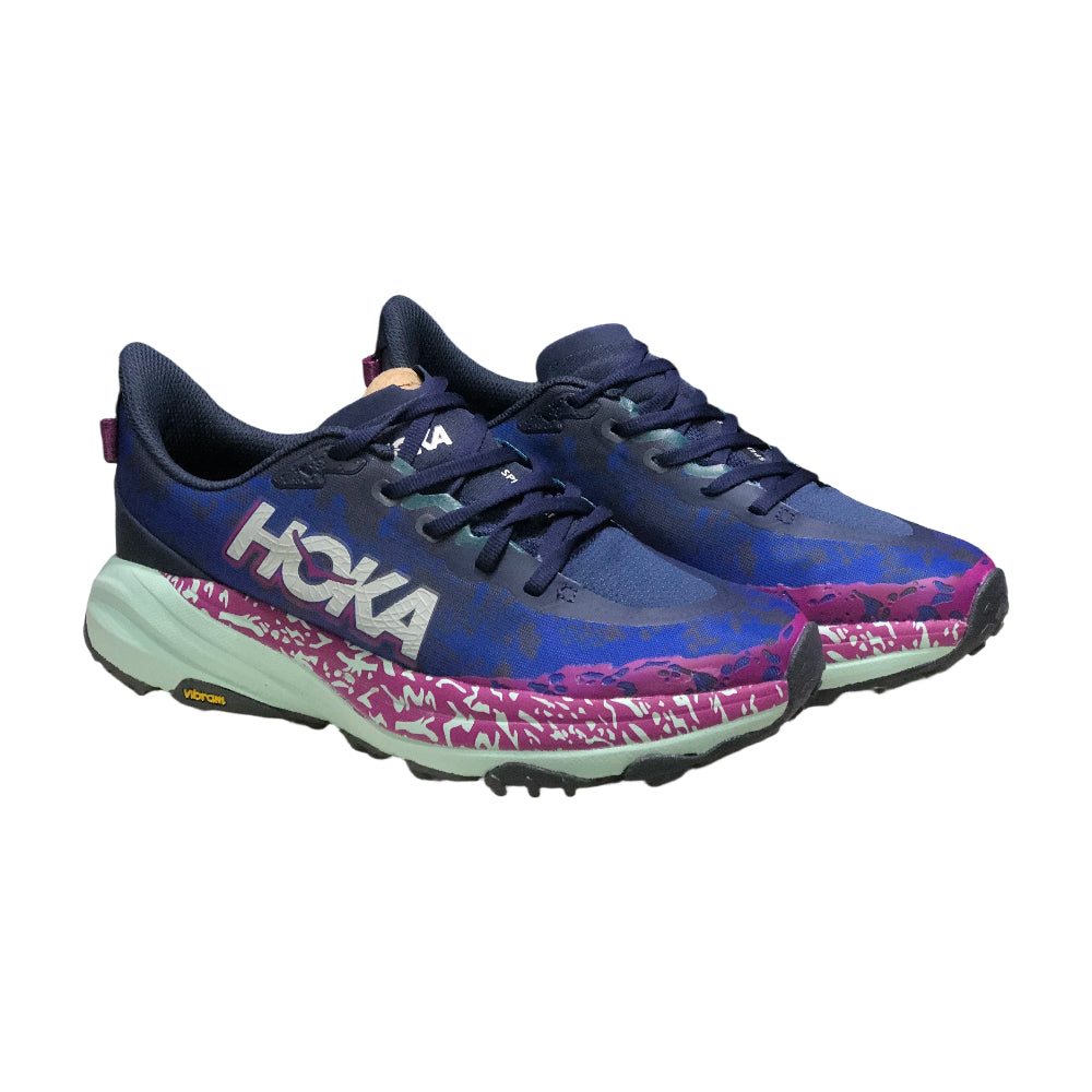 HOKA ONE ONE SPEEDGOAT 6 Men's and Women's Outdoor Grip trail running shoes - Royal blue