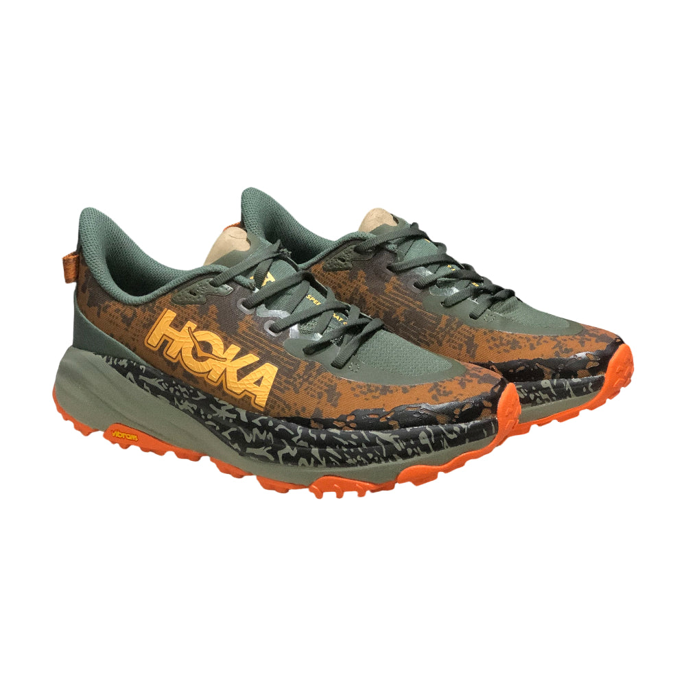 HOKA ONE ONE SPEEDGOAT 6 Men's and Women's Anti-slip Durable trail running shoes - Army green