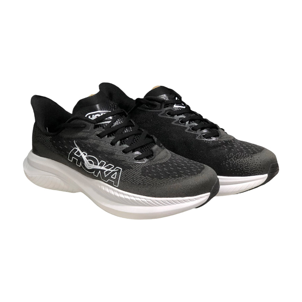 HOKA ONE ONE MACH 6 Outdoor All-terrain Men's and Women's Running Shoes Training Shoes - Black-white