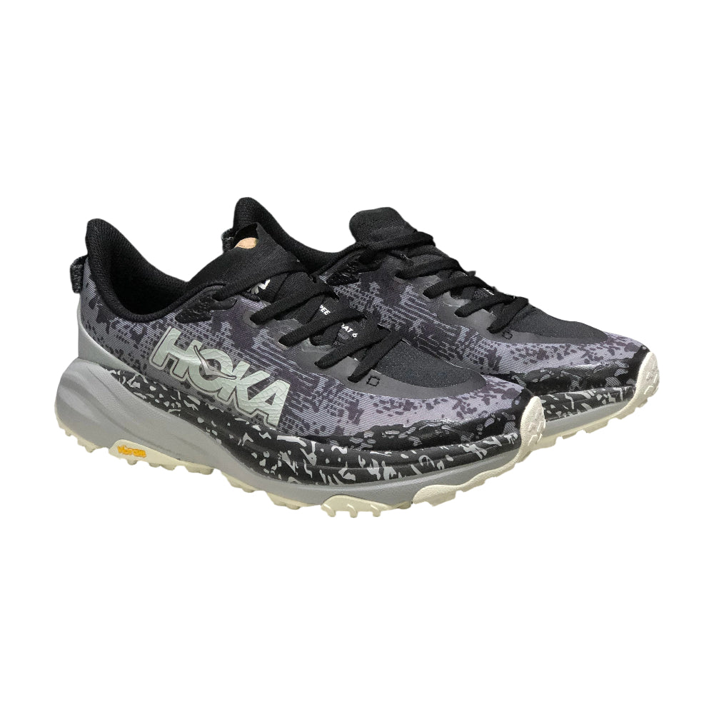 HOKA ONE ONE SPEEDGOAT 6 Grip Durable Men's and Women's trail running shoes - Black-gray