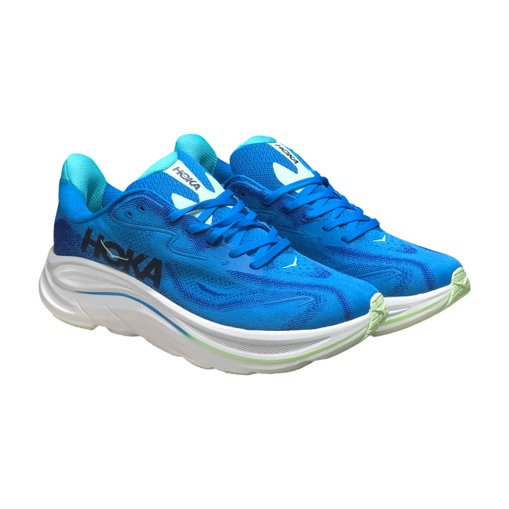 HOKA ONE ONE Clifton 10 Lightweight Cushioned Men's and Women's Running Shoes Training Shoes - Blue