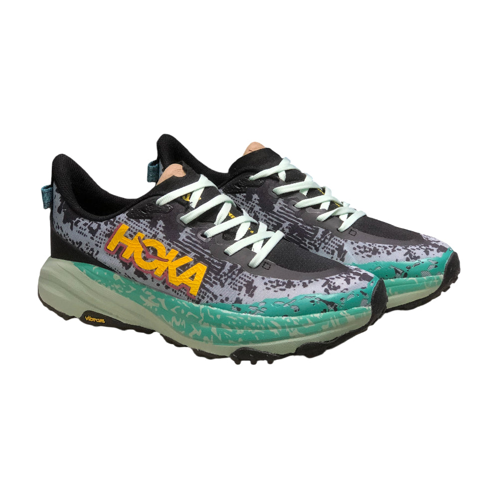 HOKA ONE ONE SPEEDGOAT 6 Cushioned Durable Men's and Women's trail running shoes - Fruit green
