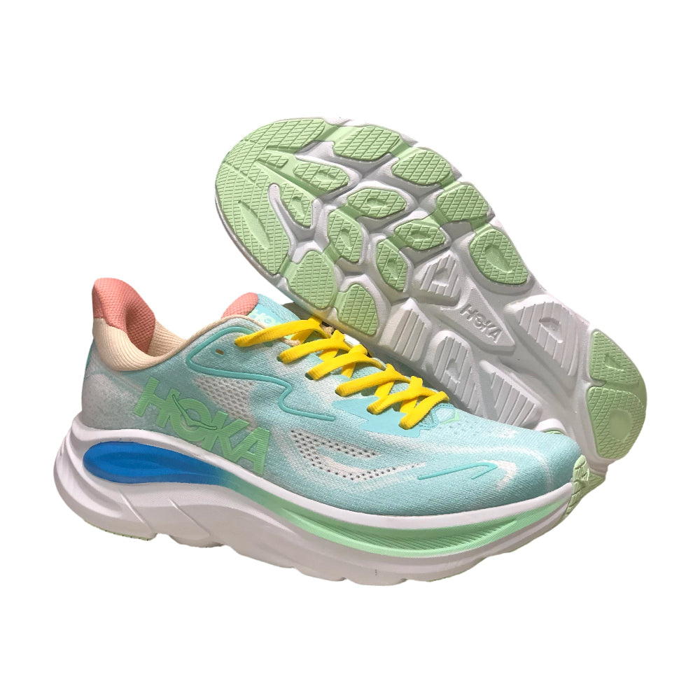HOKA ONE ONE Clifton 10 Lightweight Anti-slip Men's and Women's Running Shoes Training Shoes - Green