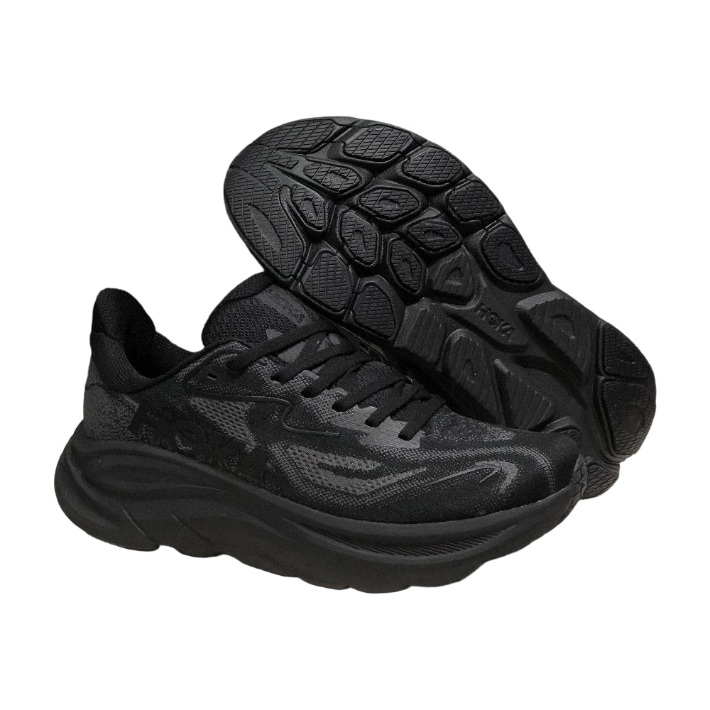 HOKA ONE ONE Clifton 10 Black Men's and Women's Running Shoes Training Shoes Comfortable and breathable Cushioned