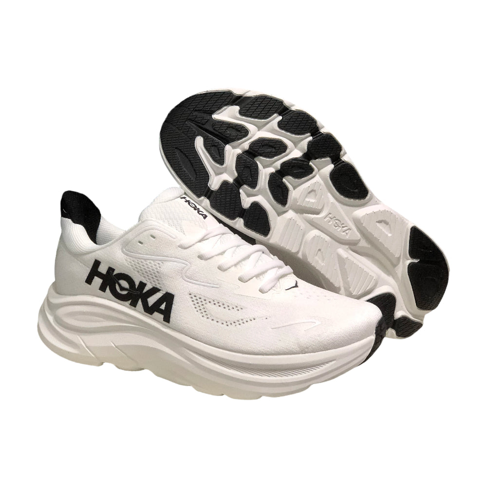 HOKA ONE ONE Clifton 10 White-black All-terrain Cushioned Men's and Women's Running Shoes Training Shoes