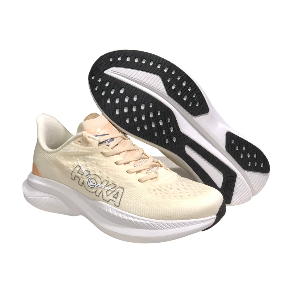 HOKA ONE ONE MACH 6 Men's and Women's Running Shoes Comfortable and breathable Training Shoes - vanilla
