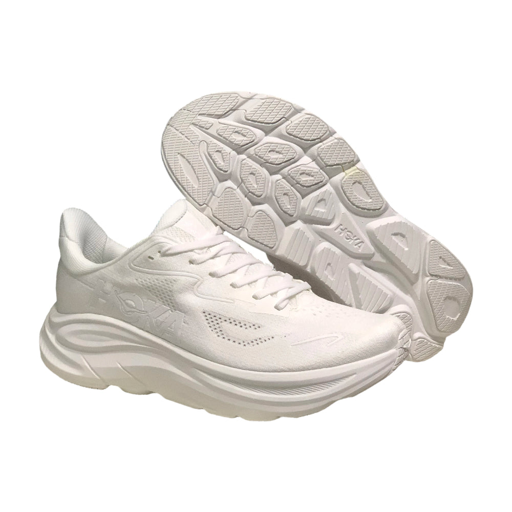 HOKA ONE ONE Clifton 10 Trendy Cushioned Men's and Women's Running Shoes Training Shoes - White