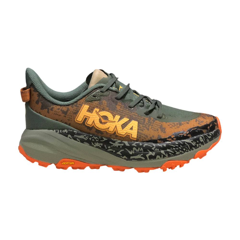 HOKA ONE ONE SPEEDGOAT 6 Men's and Women's Anti-slip Durable trail running shoes - Army green