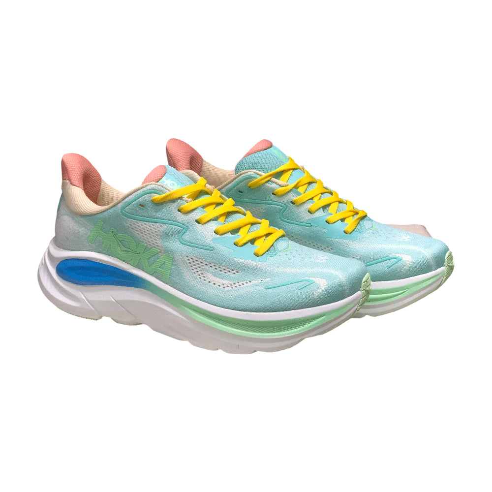 HOKA ONE ONE Clifton 10 Lightweight Anti-slip Men's and Women's Running Shoes Training Shoes - Green