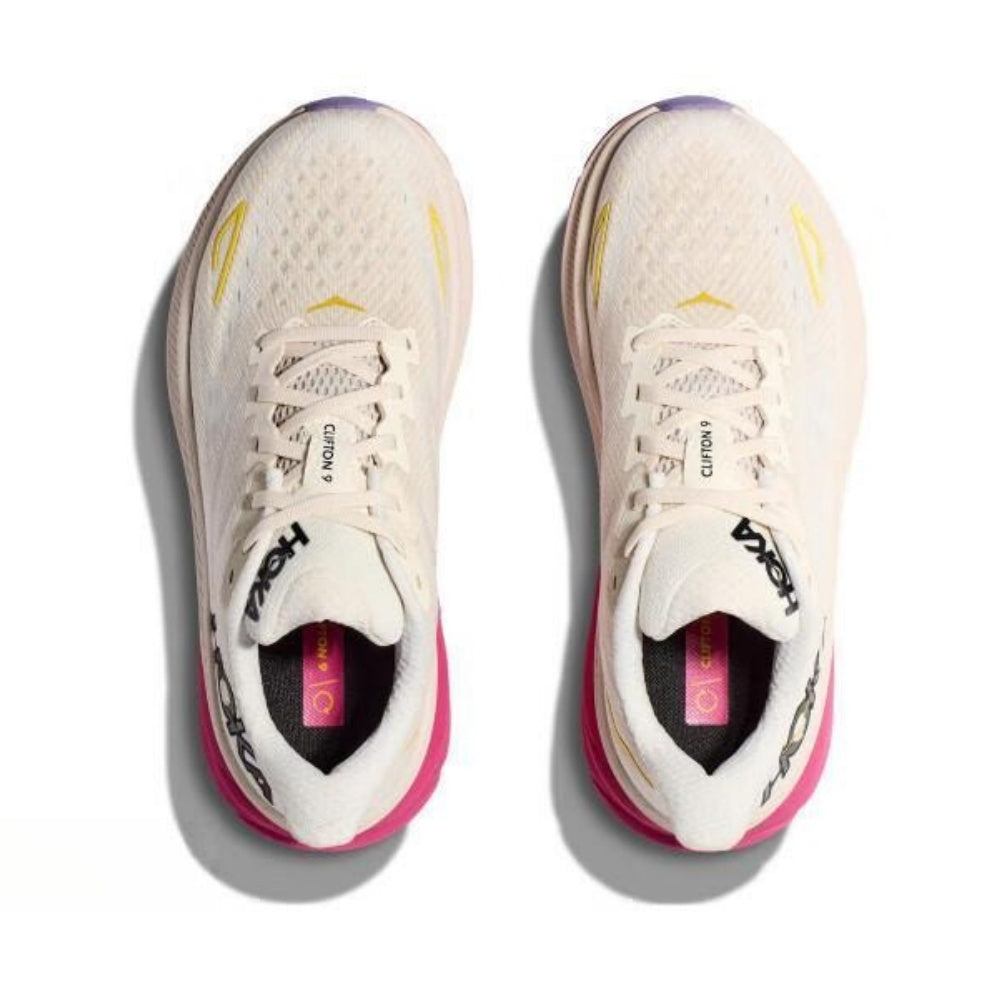 HOKA ONE ONE Clifton 9 Champagne color comfortable and breathable running shoes for men and women training shoes