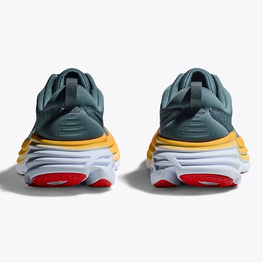 HOKA ONE ONE Bondi 8 Gray yellow outdoor running shoes for men and women training shoes