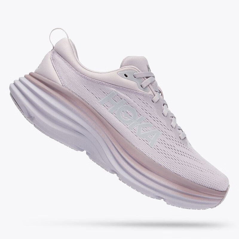 HOKA ONE ONE Bondi 8 Pink trendy men's and women's running shoes and training shoes