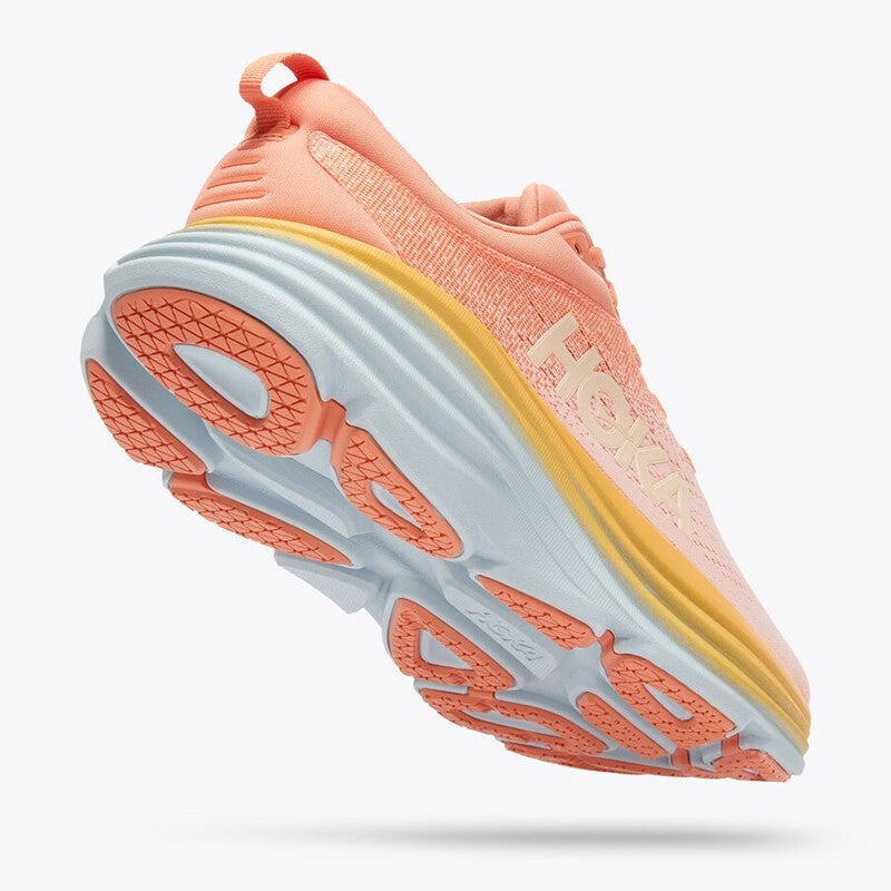 HOKA ONE ONE Bondi 8 Orange non-slip men's and women's running shoes training shoes