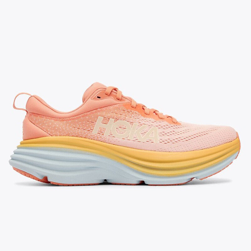 HOKA ONE ONE Bondi 8 Orange non-slip men's and women's running shoes training shoes