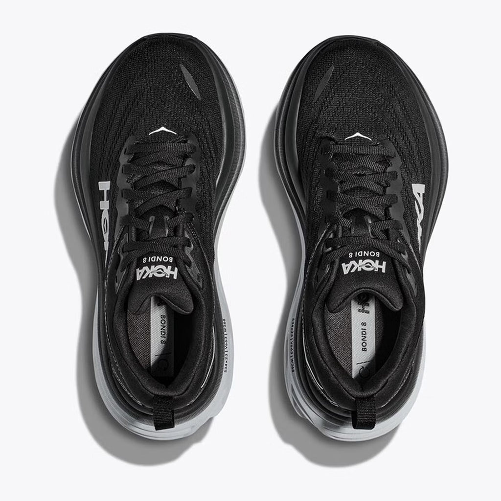 HOKA ONE ONE Bondi 8 Black-white outdoor men's and women's running shoes training shoes