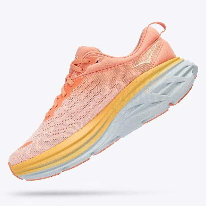 HOKA ONE ONE Bondi 8 Orange non-slip men's and women's running shoes training shoes