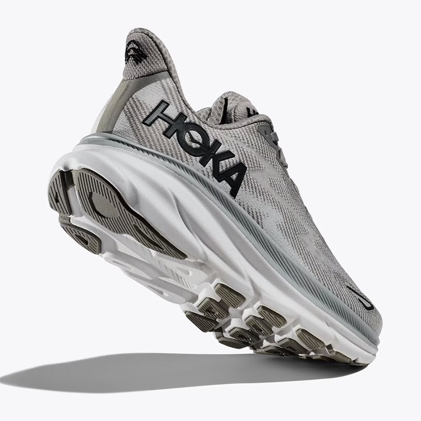 HOKA ONE ONE Clifton 9 Gray outdoor cushioning men's and women's running shoes training shoes