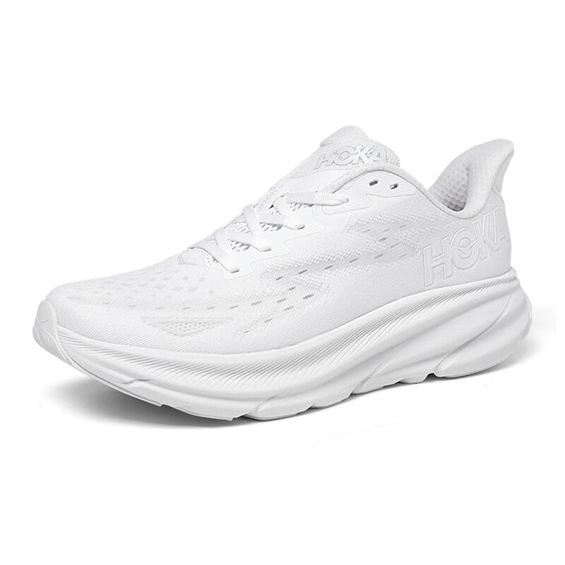 HOKA ONE ONE Clifton 9 Pure white outdoor men's and women's running shoes and training shoes