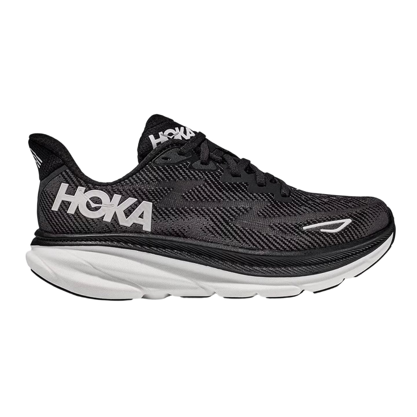 HOKA ONE ONE Clifton 9 Black all-terrain running shoes for men and women training shoes