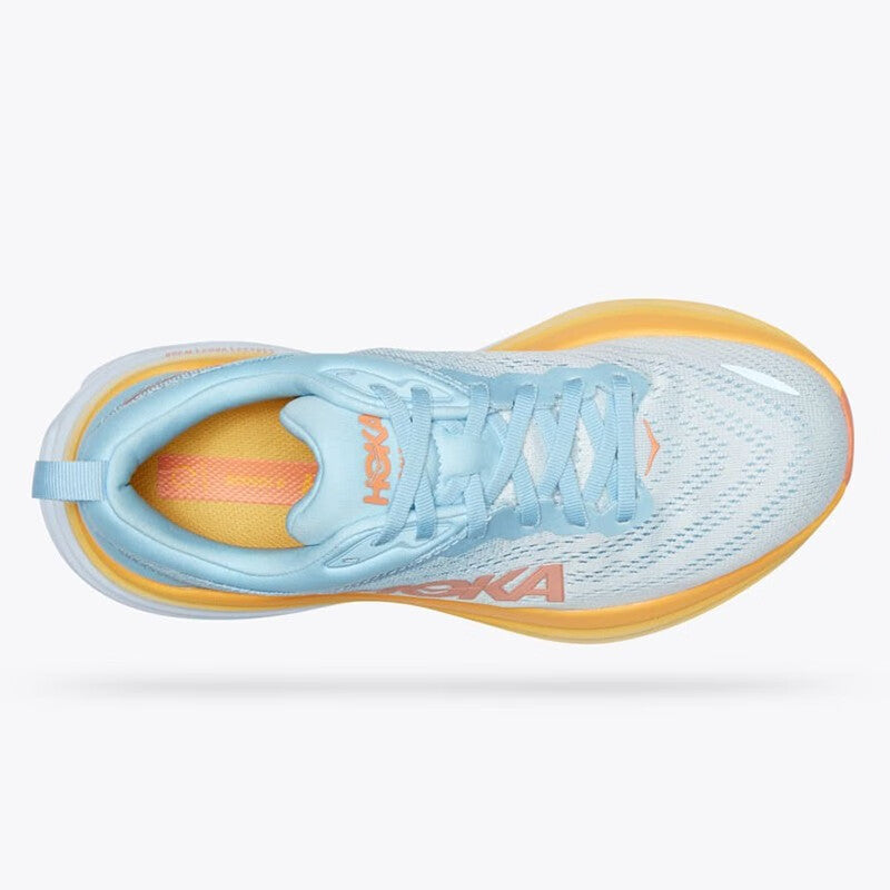 HOKA ONE ONE Bondi 8 Yellow blue gray all terrain men's and women's running shoes training shoes