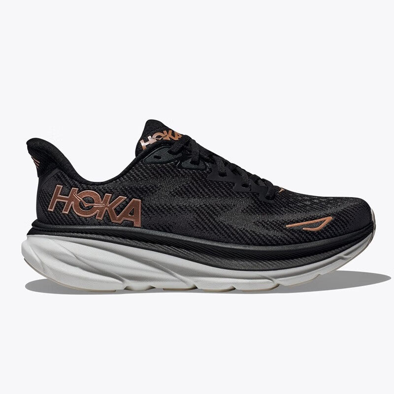 HOKA ONE ONE Clifton 9 Black trendy men's and women's running shoes and training shoes