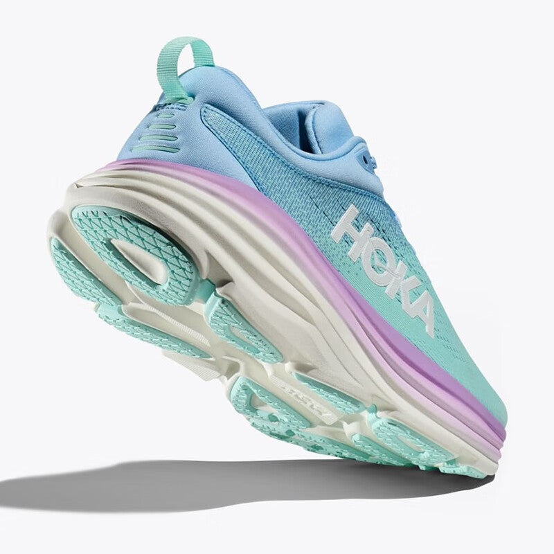 HOKA ONE ONE Bondi 8 Green-Purple Cushioned Men's and Women's Running Shoes and Training Shoes