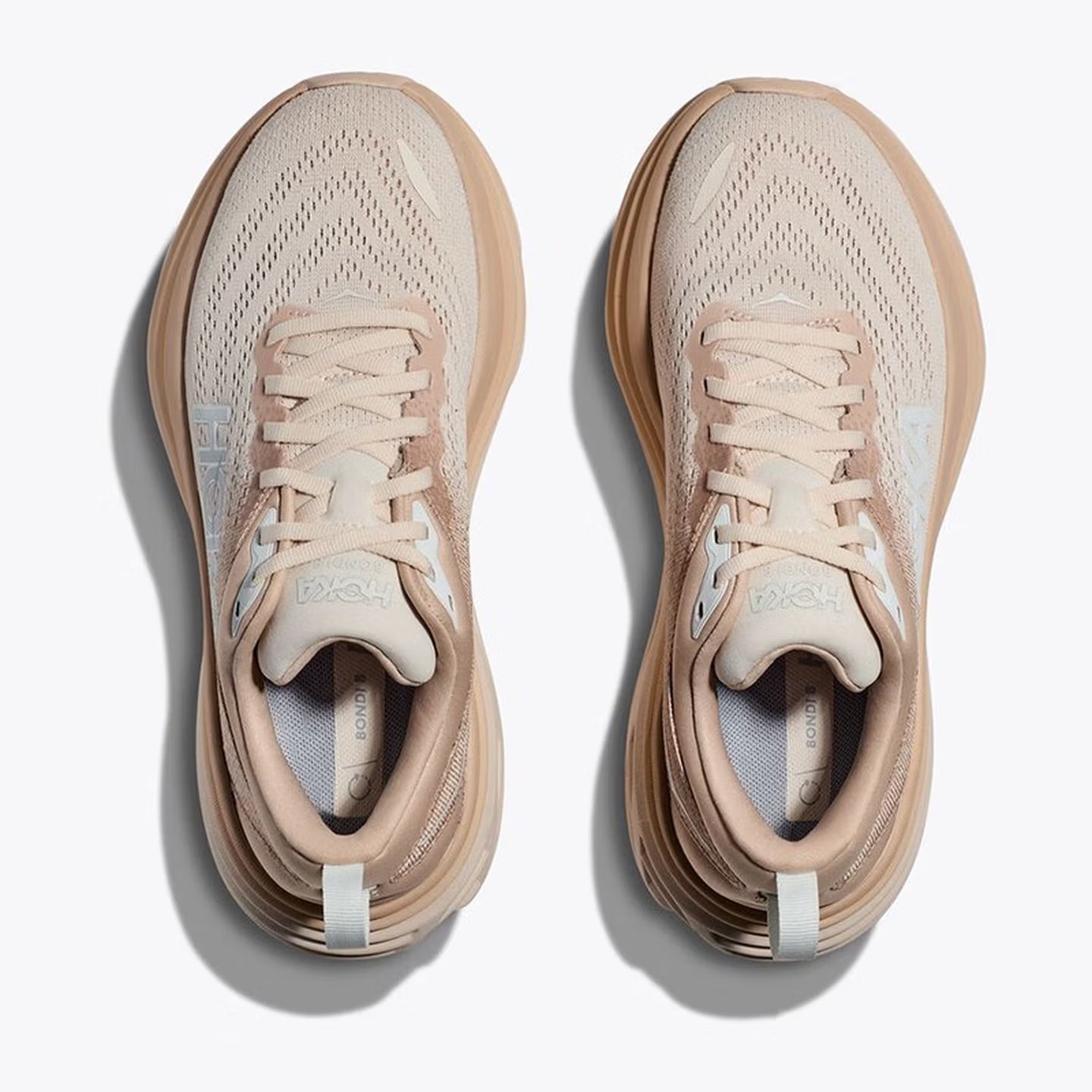 HOKA ONE ONE Bondi 8 Champagne color non-slip men's and women's running shoes training shoes