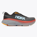 HOKA ONE ONE Bondi 8 Black-gray trendy lightweight men's and women's running shoes training shoes