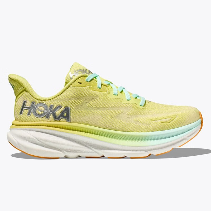 HOKA ONE ONE Clifton 9 Yellow cushioning men's and women's running shoes training shoes