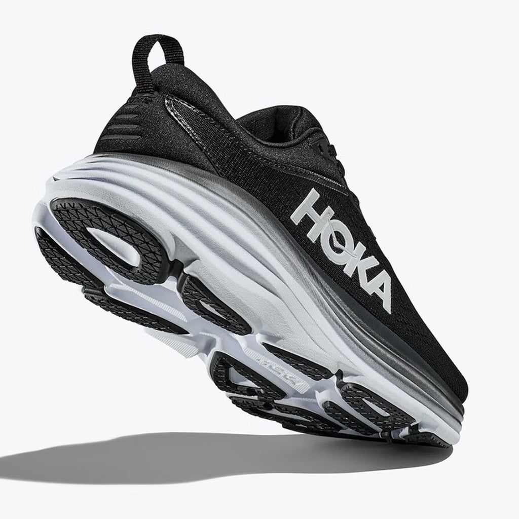 HOKA ONE ONE Bondi 8 Black-white outdoor men's and women's running shoes training shoes