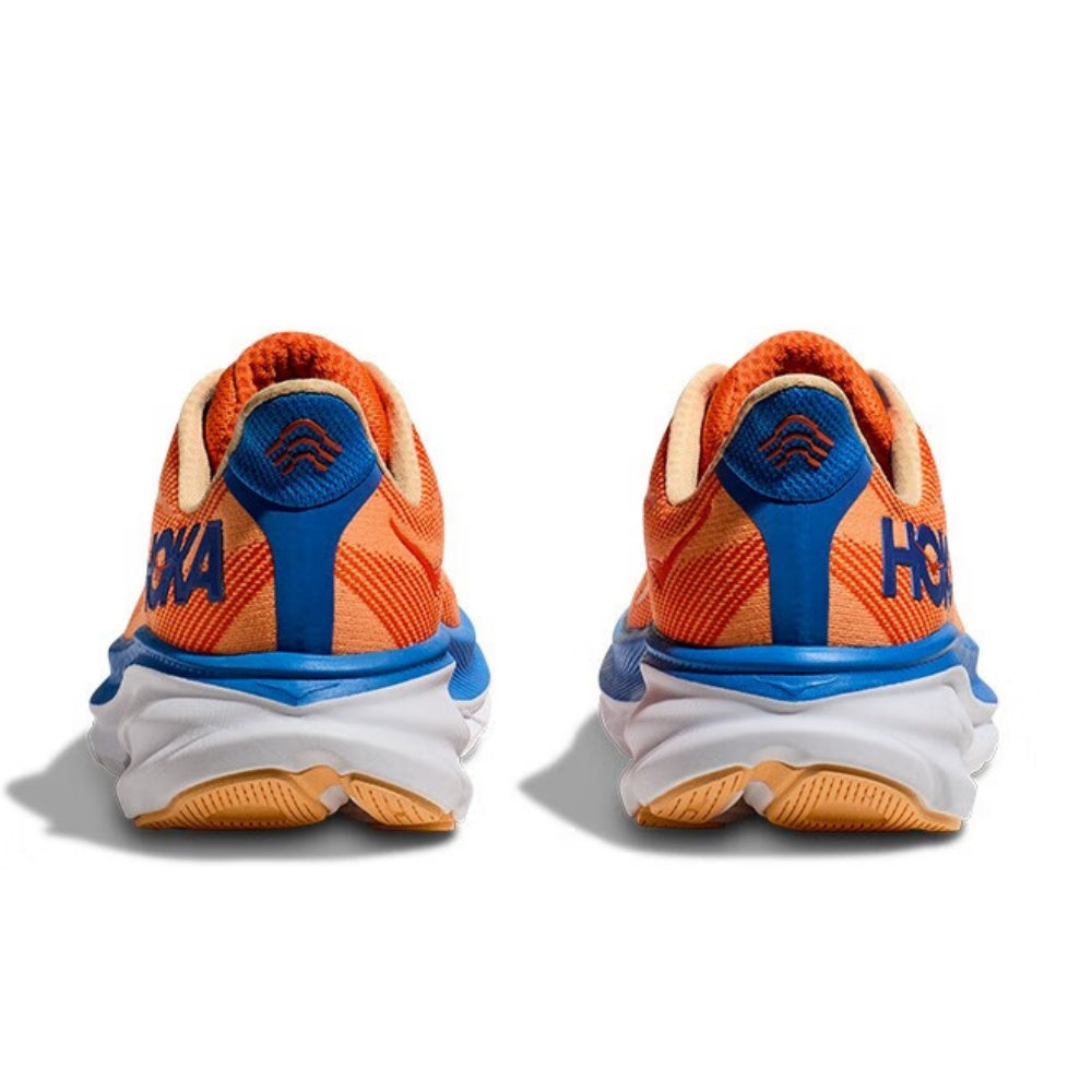 HOKA ONE ONE Clifton 9 Orange blue trendy men's and women's running shoes and training shoes