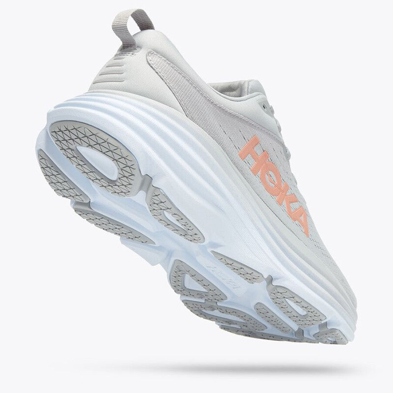 HOKA ONE ONE Bondi 8 Light gray trendy men's and women's running shoes and training shoes