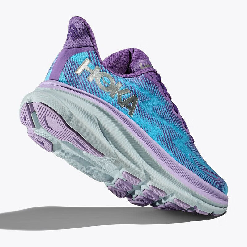 HOKA ONE ONE Clifton 9 Purple blue non-slip men's and women's running shoes training shoes