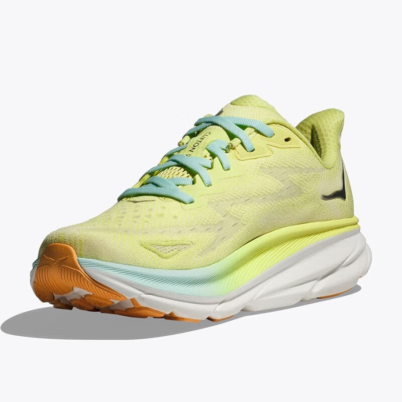HOKA ONE ONE Clifton 9 Yellow cushioning men's and women's running shoes training shoes